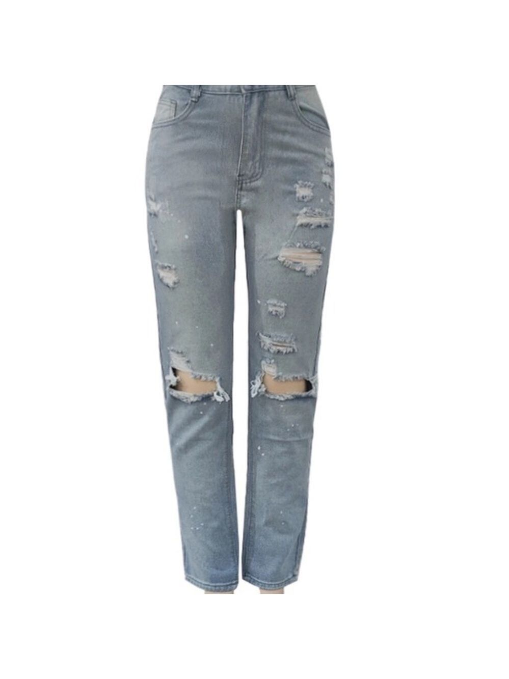 Distressed Denim Jeans - Picture 1 of 3